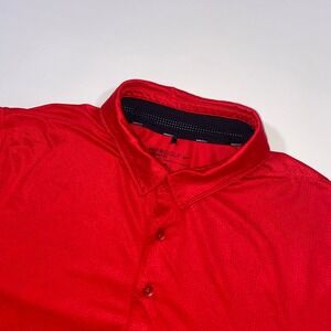 Nike Golf Dri Fit‎ Red Men's Polo Shirt Standard Fit Size S Short Sleeve
